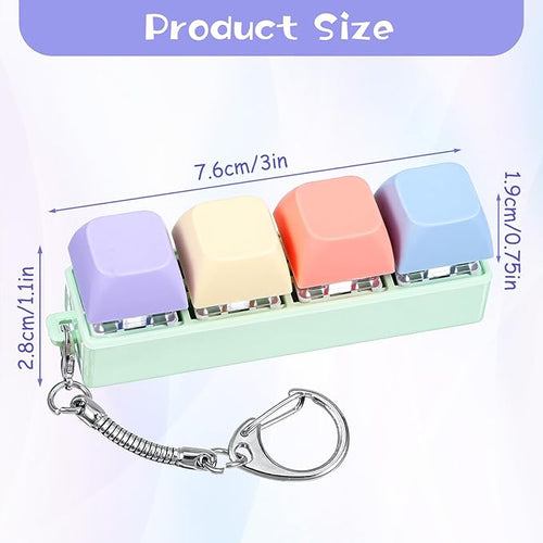 Fidget Keyboard Keychain Clicker