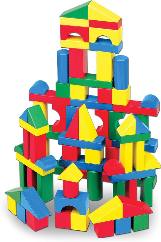 Wooden Building Blocks (100 Piece)